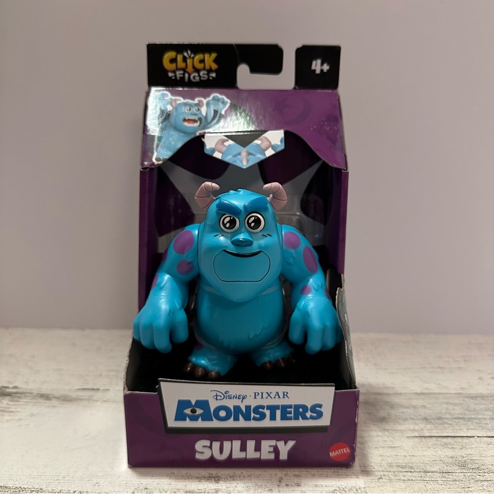 Pixar Click Figs Sulley Disney Monsters Inc. Action Figure NEW